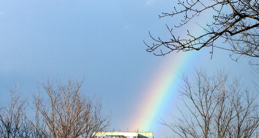 Фото дня: Первая радуга в этом году