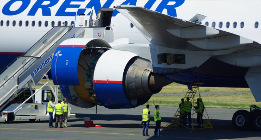 Фото дня: двигатель Боинга 777-200