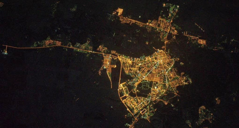 Привет из космоса. Оренбург сфотографировали с борта МКС