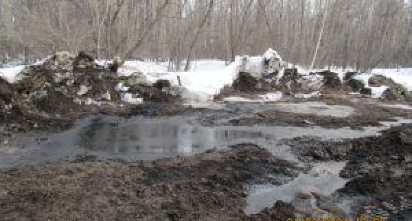 В Пономаревском районе произошел разлив нефти: площадь превысила 1100 квадратных метров