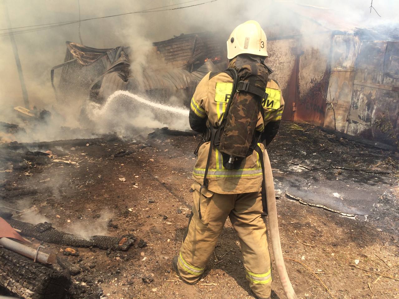 В МЧС рассказали о пожаре в центре Оренбурга