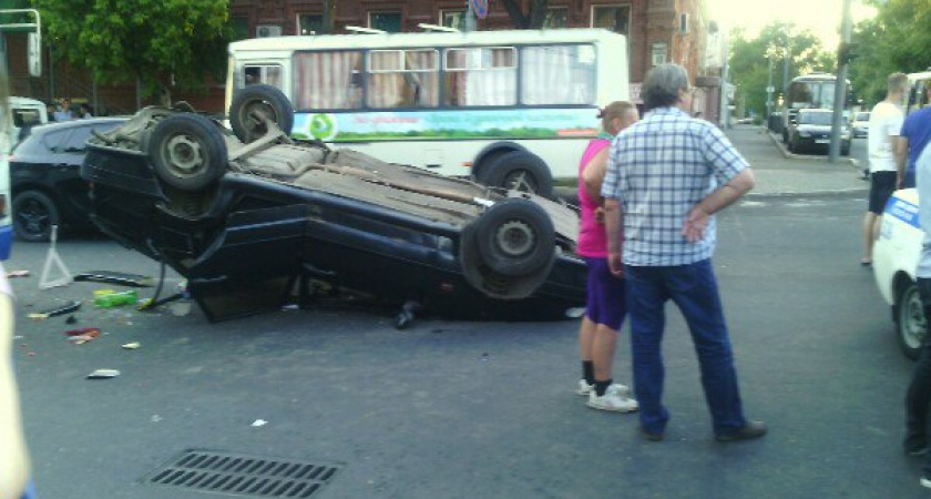 В центре Оренбурга произошло ДТП с участием сотрудника полиции