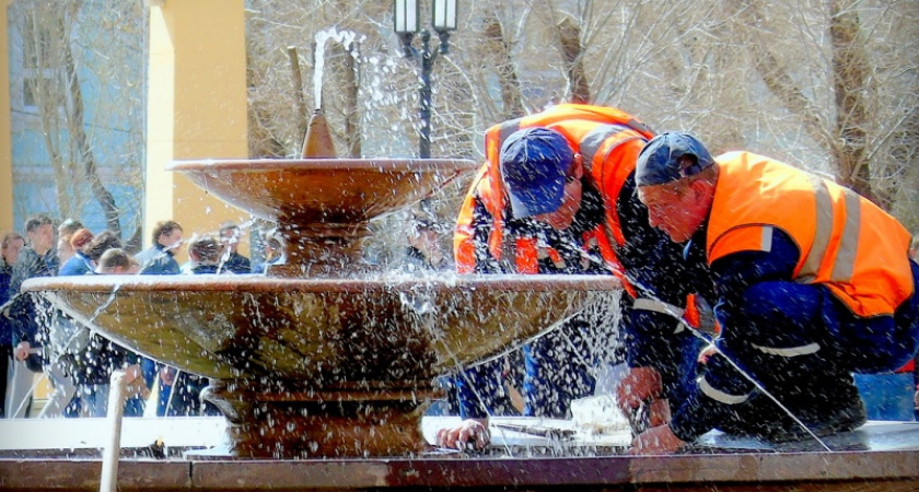 На майские праздники в Оренбурге включат фонтаны