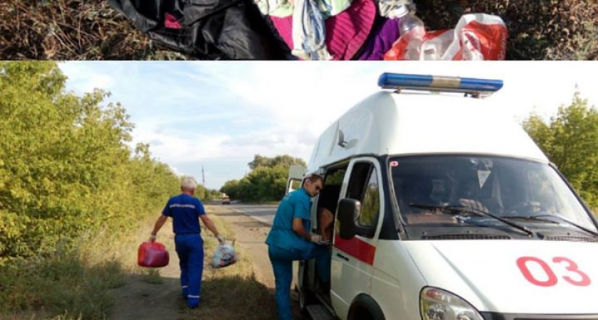 В Орске на обочину выбросили больную женщину с вещами