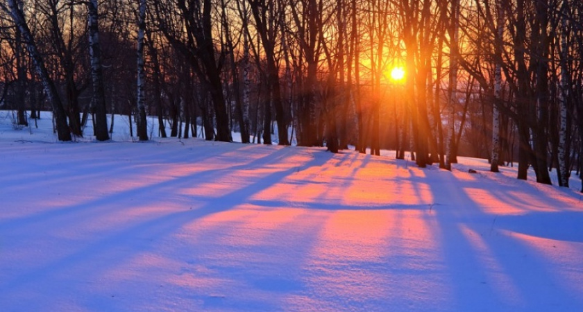Зимнее солнце. Прогноз оренбургской погоды на 22.12.18 г.