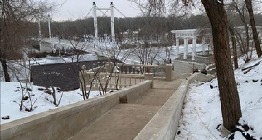 В Оренбурге закрыли для посещения обновлённый Елизаветинский спуск 