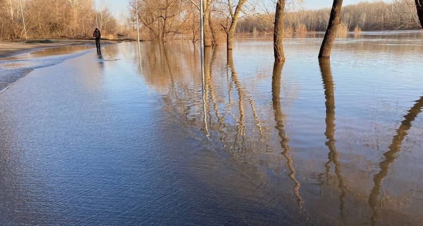 Уровень воды в Урале в Оренбурге пошел на спад
