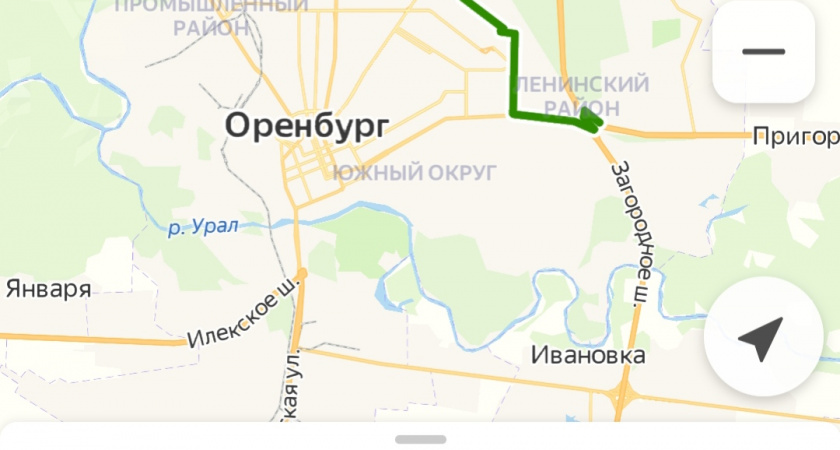 Оренбургские автобусы появились на Яндекс.Картах