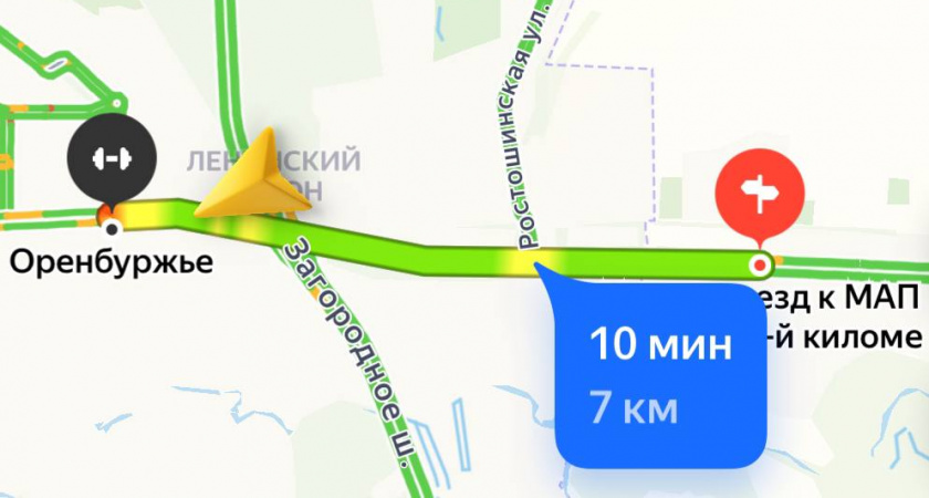 Утренний затор в Оренбурге: 7 км из-за аварии