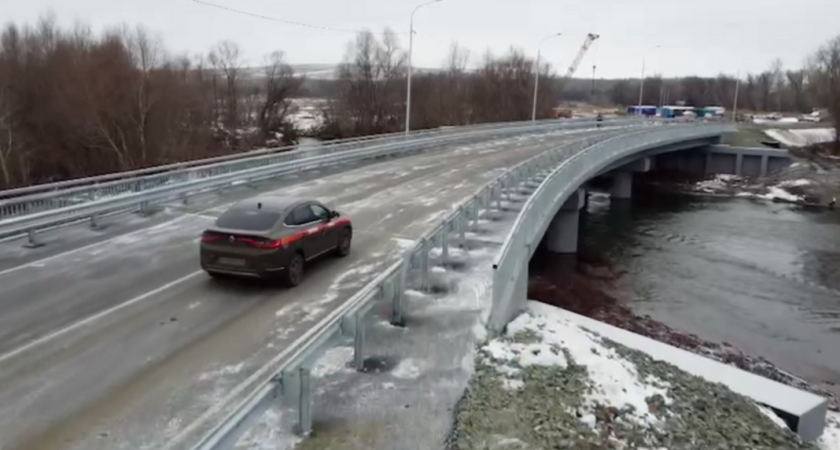 В Оренбургской области завершился ремонт моста над рекой Дема