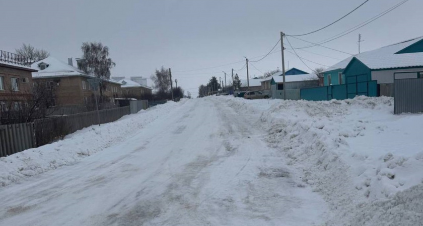 В Оренбургском райцентре снег был убран благодаря вмешательству прокуратуры