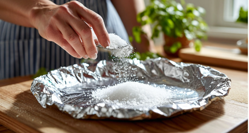 Мудрые хозяйки сыплют соль на фольгу и бед не знают: вот зачем это нужно — 2 полезных совета