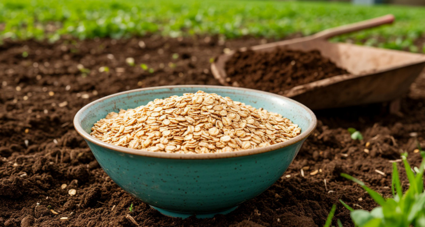 Миска крупы заменит целую тачку навоза: бросаем по всему участку - в мае земля приятнее шелка