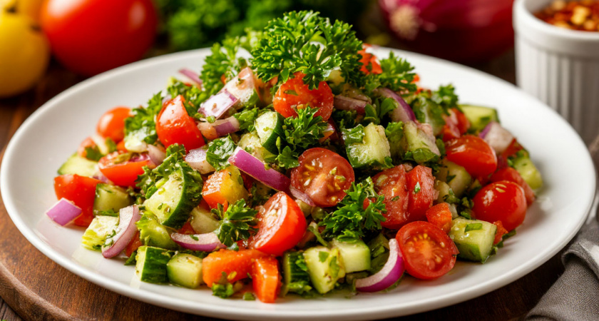 Салат заходит «на ура», готовлю его всего за 5 минут: режу огурцы, крабовые палочки и еще 1 овощ — простейшая вкуснятина