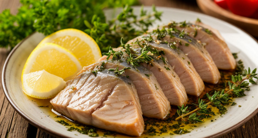 Готовлю «рыбное сало» — обалденный посол скумбрии — рецепт, привезенный с Крайнего Севера