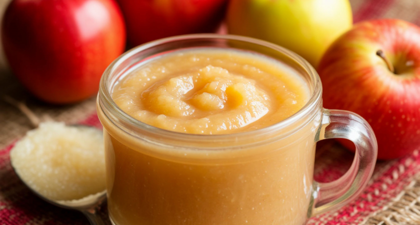 Делюсь простым способом заготовки густого яблочного пюре без сахара и уваривания - хранится до весны, а готовится за 15 минут