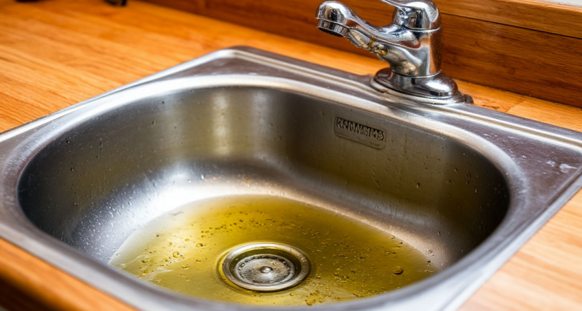 Уходя из дома, всегда заливаю подсолнечное масло в раковину - результат порадует