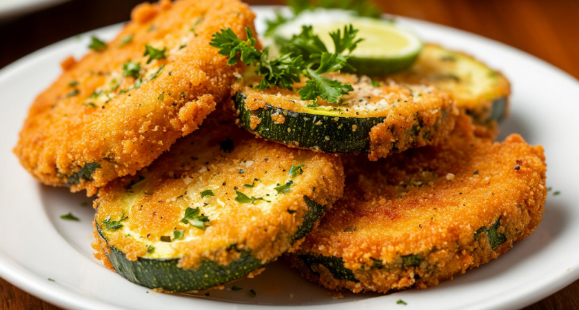 Бабушка научила жарить идеальные кабачки - не подгорают, не расползаются, получаются румяными, сочными и аппетитными