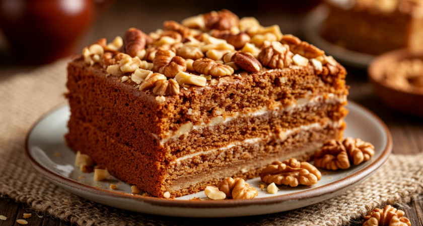 Сметанный торт "Мишка" времён СССР: простой домашний рецепт вкусного сметанного торта - тает во рту