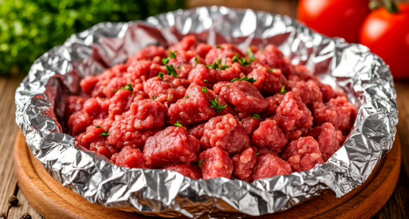 Фарш просто заворачиваю с любой начинкой в фольгу и готовлю на сковороде без масла за 20 минут - ну очень интересный рецепт