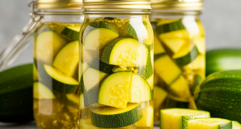 Рецепт консервированных кабачков за 20 минут