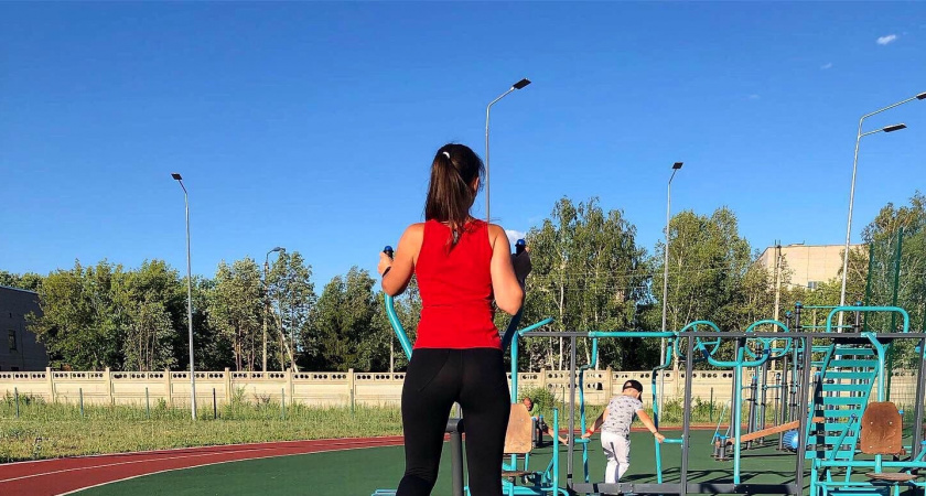 В Октябрьском районе открыли современную спортивную площадку для комплекса ГТО