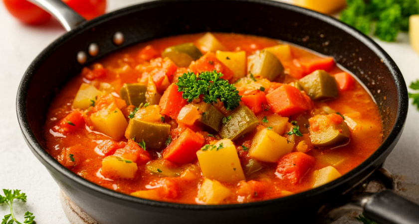 Рецепт грузинского "Аджапсандала" из баклажан