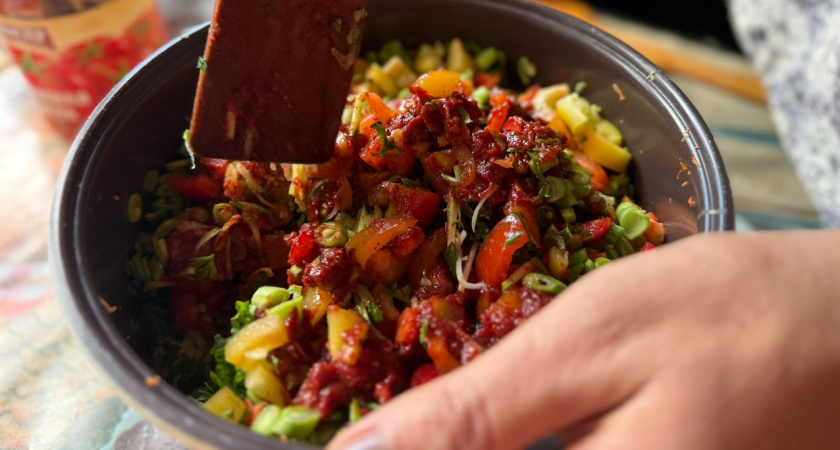 Рецепт салата из сладкого перца и баклажан на зимний сезон