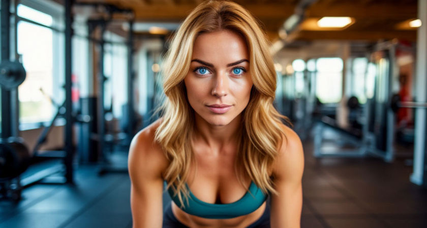 Тест с приседаниями, демонстрирующий физический тонус