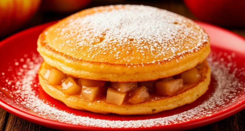 Рецепт яблочного десерта на сковородке