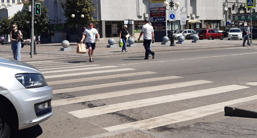 Пешеход вступил на проезжую часть на другой стороне проезжей части  — нужно ли в этом случае останавливаться перед пешеходным переходм 