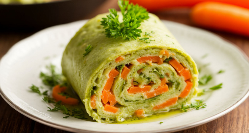 Пока сезон не закончился, готовлю рулет из кабачков по рецепту от друга-повара: выглядит аппетитно даже на больших торжествах