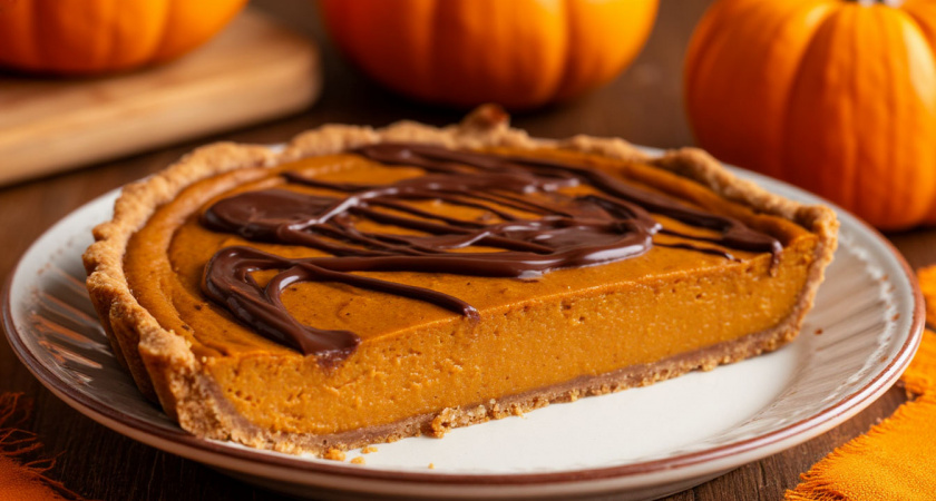 Рецепт шоколадного пирога с тыквой 