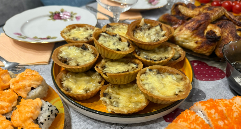 Тарталетки‑елочки с икрой — чудный рецепт на Новый год