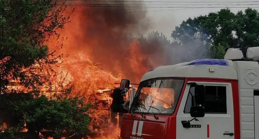 В Оренбургской области огонь унес жизнь человека