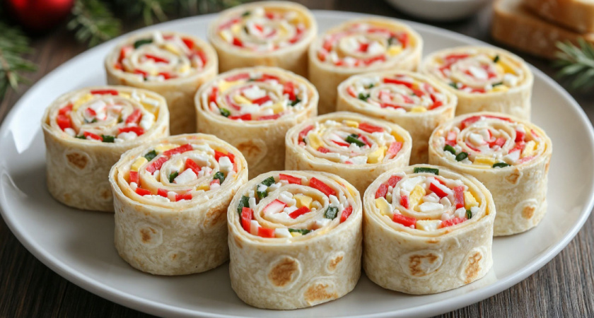 Рулет из лаваша с крабовыми палочками — классический рецепт на Новый год