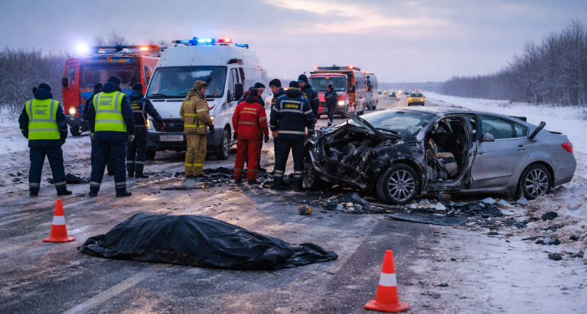Жуткая авария на М-5 в Оренбуржье: погибла 30-летняя женщина