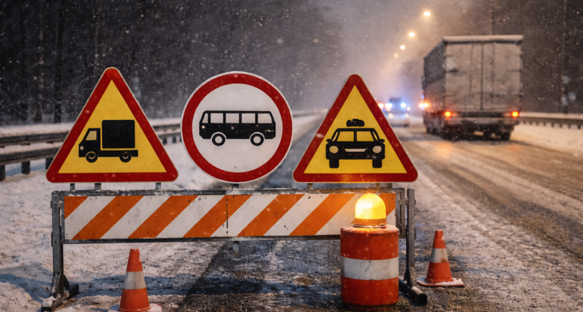 На трассах Оренбуржья ввели ограничения для грузовиков, автобусов и такси