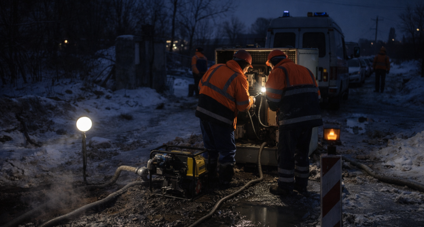 Без воды и света: из-за аварии на водозаборе в Орске жители нескольких районов остались без коммунальных услуг