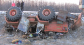 В Оренбуржье трактор улетел в кювет