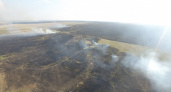 Пожарные ликвидировали крупный пожар в оренбургской степи