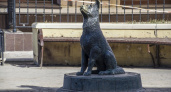 Нюша. Памятник-копилка на Советской помогает бездомным собакам