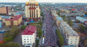 Словно река. Видео оренбургского Бессмертного полка от Андрея Морозова