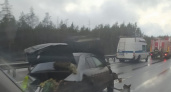 В Ленинградской области после ДТП из автомобиля с оренбургскими номерами выпал труп