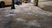 Жители Оренбурга жалуются на гололед