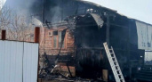 Под Оренбургом произошел пожар в жилом доме