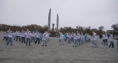 В Оренбурге прошел флешмоб, посвященный Юрию Гагарину