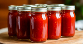 Такой домашний кетчуп делаю по 30 банок, но до зимы ни одной не остаётся — муж и дети ложкой едят, хлеб макают, про магазинный забыли