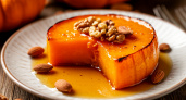 Рецепт на осень — запеченная тыква с медом и орехами