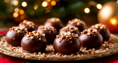 Домашние конфеты к Новому году — простой рецепт с орешками и шоколадом